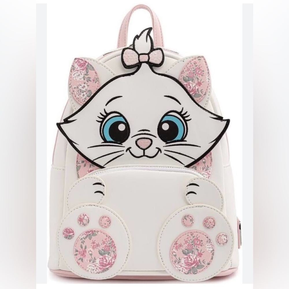 Loungefly Disney The Aristocats Marie Floral Footsy Mini Backpack-NWT
